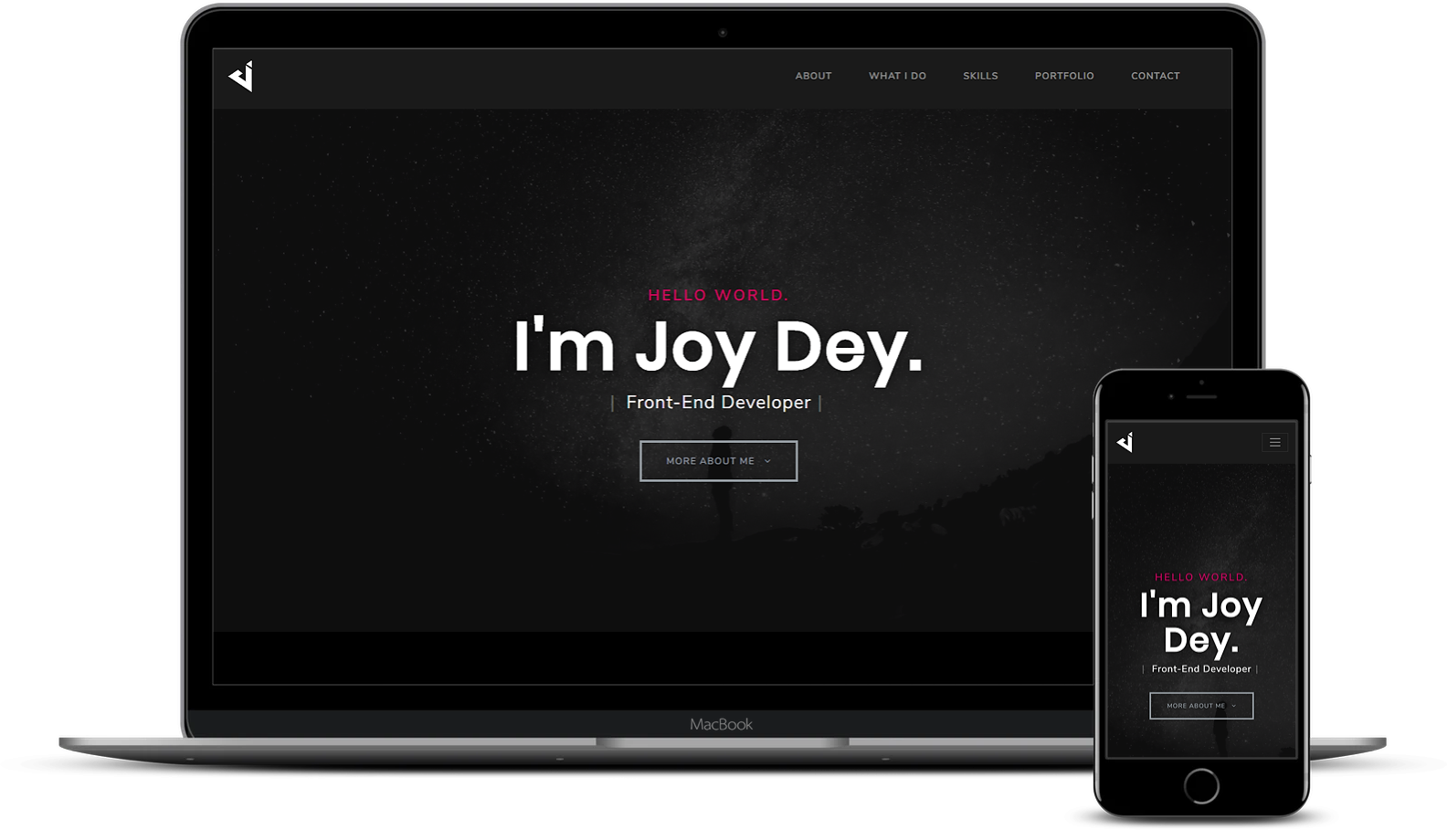 personal website project image